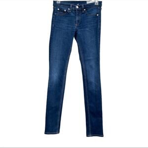 Rag and Bone womens Bedford y2k low rise slim skinny dark denim jeans size 27